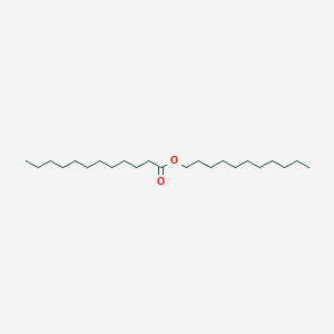 molecular formula C23H46O2 B3132318 Dodecanoic acid, undecyl ester CAS No. 3658-44-4
