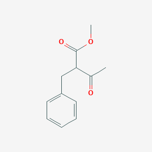 molecular formula C12H14O3 B3132342 Methyl 2-benzyl-3-oxobutanoate CAS No. 3666-82-8