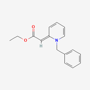molecular formula C16H17NO2 B3132356 Acetic acid, [1-(phenylmethyl)-2(1H)-pyridinylidene]-, ethyl ester CAS No. 36688-59-2