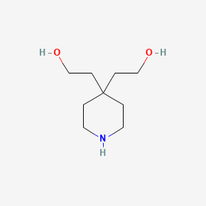 2-[4-(2-Hydroxyethyl)piperidin-4-yl]ethan-1-ol