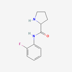 molecular formula C11H13FN2O B3132395 N-(2-Fluorophenyl)pyrrolidine-2-carboxamide CAS No. 367521-39-9