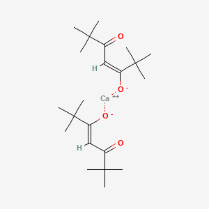 molecular formula C22H38CaO4 B3132415 Calcium;(Z)-2,2,6,6-tetramethyl-5-oxohept-3-en-3-olate;(E)-2,2,6,6-tetramethyl-5-oxohept-3-en-3-olate CAS No. 36818-89-0