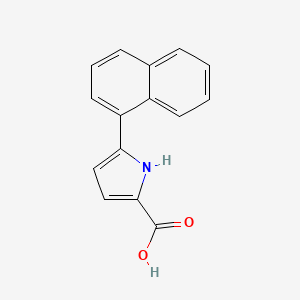 molecular formula C15H11NO2 B3132416 5-(萘-1-基)-1H-吡咯-2-羧酸 CAS No. 368211-43-2