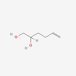 molecular formula C6H12O2 B3132427 Hex-5-ene-1,2-diol CAS No. 36842-44-1