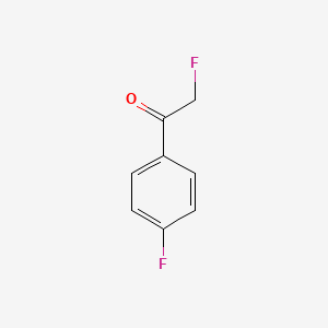 molecular formula C8H6F2O B3132463 2-氟-1-(4-氟苯基)乙酮 CAS No. 369-41-5