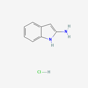molecular formula C8H9ClN2 B3132475 1H-吲哚-2-胺盐酸盐 CAS No. 36946-70-0