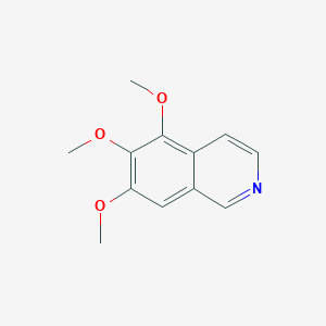 molecular formula C12H13NO3 B3132508 5,6,7-Trimethoxyisoquinoline CAS No. 36982-71-5