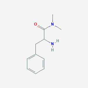 molecular formula C11H16N2O B3132513 2-amino-N,N-dimethyl-3-phenylpropanamide CAS No. 3705-50-8