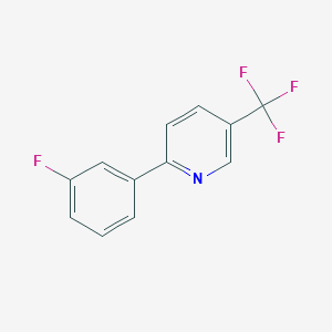 molecular formula C12H7F4N B3132529 2-(3-Fluorophenyl)-5-(trifluoromethyl)pyridine CAS No. 370878-60-7