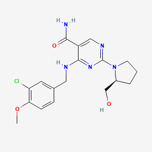 molecular formula C18H22ClN5O3 B3132556 Unii-0gsc2KM5HE CAS No. 372117-54-9