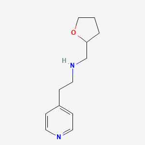 molecular formula C12H18N2O B3132588 (2-Pyridin-4-ylethyl)(tetrahydrofuran-2-ylmethyl)amine CAS No. 373356-45-7