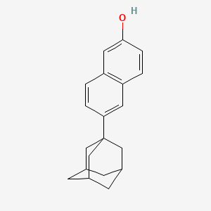 molecular formula C20H22O B3132610 6-(1-金刚烷基)-2-萘酚 CAS No. 37436-35-4