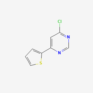 molecular formula C8H5ClN2S B3132619 4-氯-6-(噻吩-2-基)嘧啶 CAS No. 374554-75-3