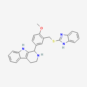 1-{3-[(1H-Benzimidazol-2-ylthio)methyl]-4-methoxyphenyl}-2,3,4,9-tetrahydro-1H-beta-carboline