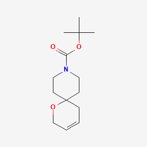 molecular formula C14H23NO3 B3132647 Tert-butyl 1-oxa-9-azaspiro[5.5]undec-3-ene-9-carboxylate CAS No. 374795-40-1
