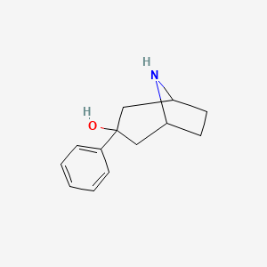 molecular formula C13H17NO B3132674 3-苯基-8-氮杂双环[3.2.1]辛-3-醇 CAS No. 37511-62-9