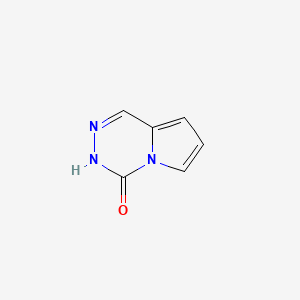 molecular formula C6H5N3O B3132680 Pyrrolo[1,2-d][1,2,4]triazin-4(3H)-one CAS No. 37526-43-5