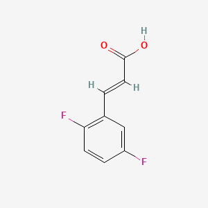 molecular formula C9H6F2O2 B3132689 trans-2,5-Difluorocinnamic acid CAS No. 375368-88-0