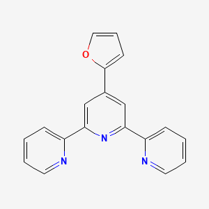 molecular formula C19H13N3O B3132690 Anamecouldnotbegeneratedforthisstructure CAS No. 375382-77-7