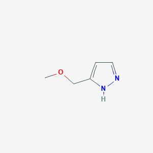 molecular formula C5H8N2O B3132703 3-(methoxymethyl)-1H-pyrazole CAS No. 37599-33-0