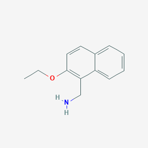 molecular formula C13H15NO B3132753 (2-Ethoxynaphthalen-1-yl)methanamine CAS No. 376594-96-6