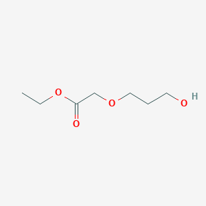 molecular formula C7H14O4 B3132781 ethyl 2-(3-hydroxypropoxy)acetate CAS No. 377048-47-0