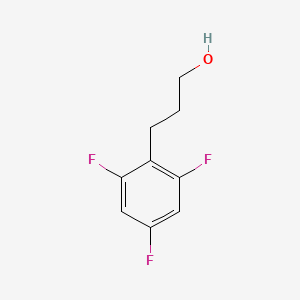 molecular formula C9H9F3O B3132785 3-(2,4,6-Trifluorophenyl)propan-1-ol CAS No. 377084-10-1