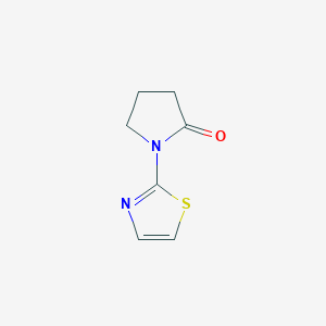 molecular formula C7H8N2OS B3132816 1-(噻唑-2-基)吡咯烷-2-酮 CAS No. 37762-96-2