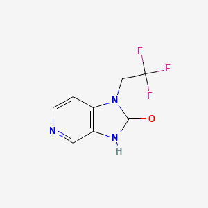 molecular formula C8H6F3N3O B3132918 1-(2,2,2-trifluoroethyl)-1H-imidazo[4,5-c]pyridin-2(3H)-one CAS No. 380605-32-3