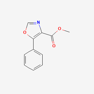molecular formula C11H9NO3 B3132930 Methyl 5-phenyloxazole-4-carboxylate CAS No. 38061-18-6