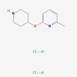 molecular formula C11H18Cl2N2O B3132931 2-Methyl-6-(piperidin-4-yloxy)pyridine dihydrochloride CAS No. 380610-68-4
