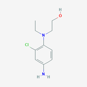 molecular formula C10H15ClN2O B3132982 2-(4-氨基-2-氯乙基苯胺基)-1-乙醇 CAS No. 381211-96-7
