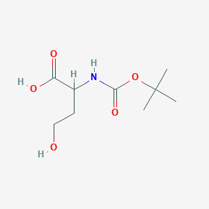 molecular formula C9H17NO5 B3133064 4-羟基-2-[(2-甲基丙烷-2-基)氧羰基氨基]丁酸 CAS No. 38308-92-8