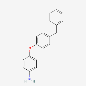 molecular formula C19H17NO B3133085 4-(4-Benzylphenoxy)aniline CAS No. 383126-99-6