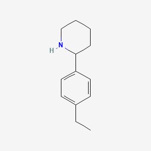 molecular formula C13H19N B3133099 2-(4-Ethylphenyl)piperidine CAS No. 383128-78-7