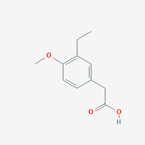 molecular formula C11H14O3 B3133132 2-(3-Ethyl-4-methoxyphenyl)acetic acid CAS No. 383134-71-2