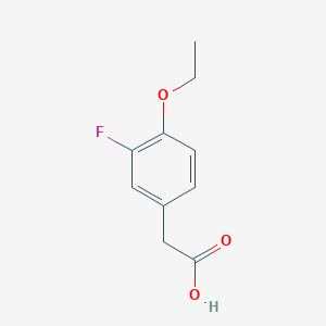 molecular formula C10H11FO3 B3133137 2-(4-Ethoxy-3-fluorophenyl)acetic acid CAS No. 383135-17-9