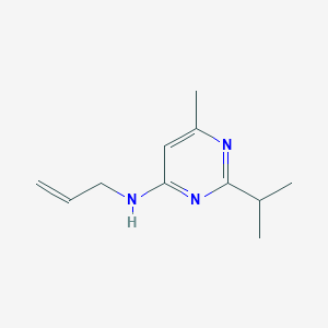 molecular formula C11H17N3 B3133144 N-allyl-2-isopropyl-6-methyl-4-pyrimidinamine CAS No. 383146-01-8