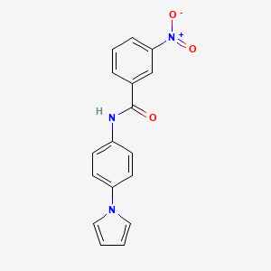 3-nitro-N-[4-(1H-pyrrol-1-yl)phenyl]benzenecarboxamide
