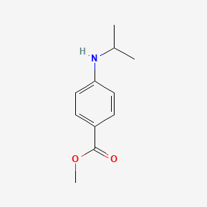 Benzoic acid, 4-[(1-methylethyl)amino]-, methyl ester (9CI)