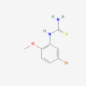 molecular formula C8H9BrN2OS B3133229 (5-Bromo-2-methoxy-phenyl)-thiourea CAS No. 383870-37-9