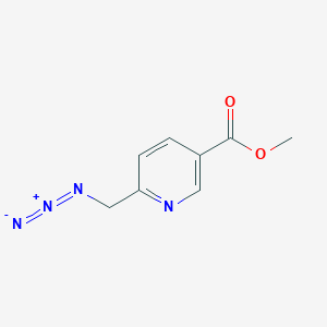 molecular formula C8H8N4O2 B3133268 Methyl 6-(azidomethyl)nicotinate CAS No. 384831-56-5
