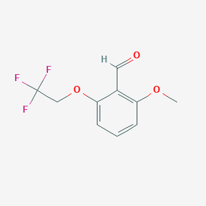 molecular formula C10H9F3O3 B3133309 2-甲氧基-6-(2,2,2-三氟乙氧基)苯甲醛 CAS No. 385802-23-3