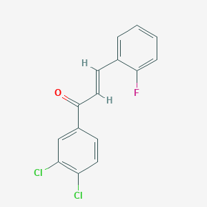 (E)-1-(3,4-dichlorophenyl)-3-(2-fluorophenyl)prop-2-en-1-one