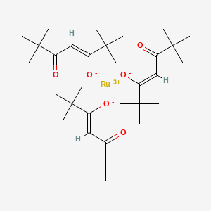 molecular formula C33H57O6Ru B3133335 Ruthenium(III)-DPM CAS No. 38625-54-6