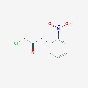 molecular formula C9H8ClNO3 B3133355 1-氯-3-(2-硝基苯基)丙-2-酮 CAS No. 38694-35-8