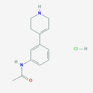 molecular formula C13H17ClN2O B3133370 N-(3-(1,2,3,6-四氢吡啶-4-基)苯基)乙酰胺盐酸盐 CAS No. 387827-21-6