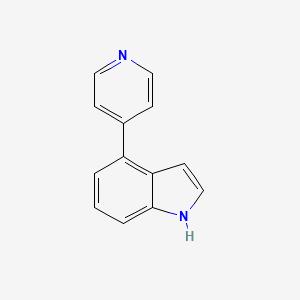 molecular formula C13H10N2 B3133389 4-pyridin-4-yl-1H-indole CAS No. 388116-28-7