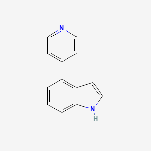 molecular formula C13H10N2 B3133389 4-(Pyridin-4-yl)-1H-indole CAS No. 388116-28-7