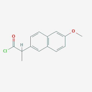 molecular formula C14H13ClO2 B3133392 2-(6-methoxynaphthalen-2-yl)propanoyl Chloride CAS No. 38835-18-6
